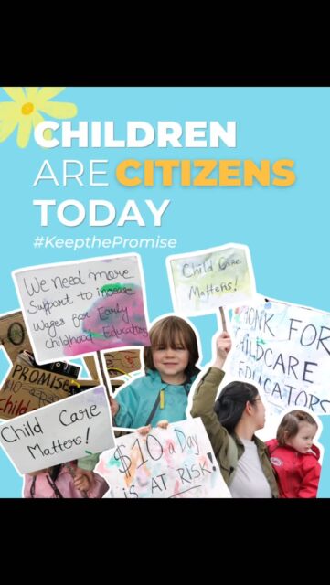 On May 13th, Frog Hollow Early Years and School-Age children stepped into the community to make sure their voices were heard through #KeepThePromise. With handmade signs, big energy, and even bigger hearts, they reminded us that every child deserves care, support, belonging, and opportunities to thrive.
Watching children speak up for their communities is powerful. It reminds us that advocacy can begin at any age, and that listening to children means building a better, more compassionate future together.
Thank you to all the children, families, educators, and community members who came, honked for us💛
Take Action to support us! Click link in bio.
👉Protect $10aDay Child Care